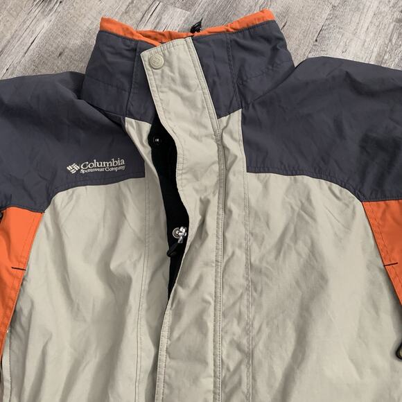 Columbia Fire Ridge Core Interchange Jacket Mens Large Gray Orange - Picture 3 of 7